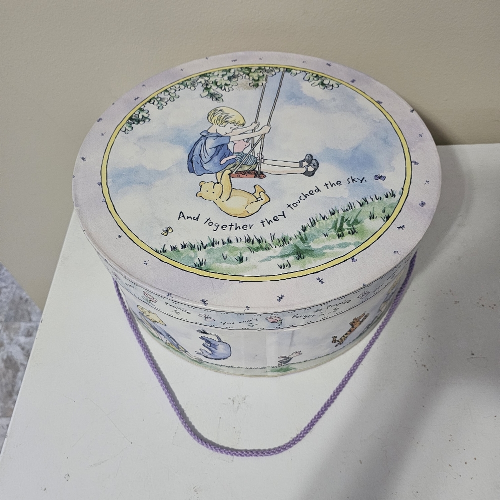Vintage Classic Pooh Disney Winnie The Pooh Hat Box